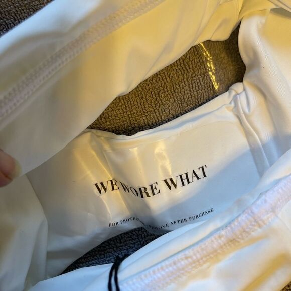WEWEREWHAT  Annie Belted White Bikini Bottoms.Size XS - Picture 8 of 10